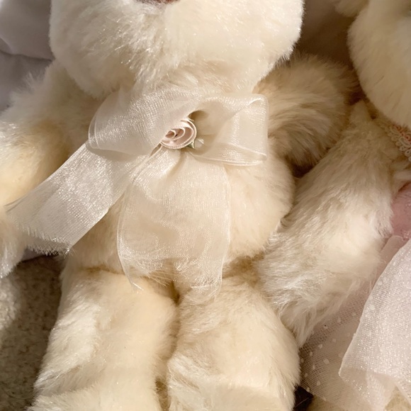 Vintage pair teddy bear Plush stuffed animals - Picture 2 of 6